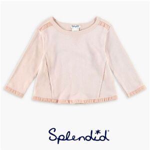 SPLENDID GIRL VELVET MIXED MEDIA SWEATSHIRT GIRLS SIZE 14